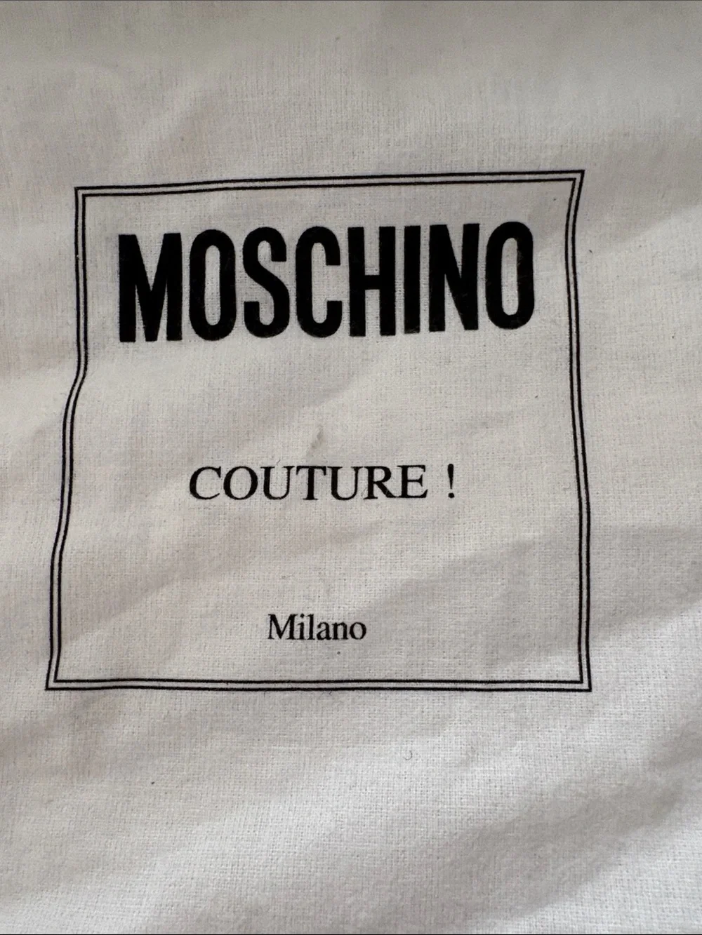 Moschino Black and Gold Logo Crossbody Belt Bag